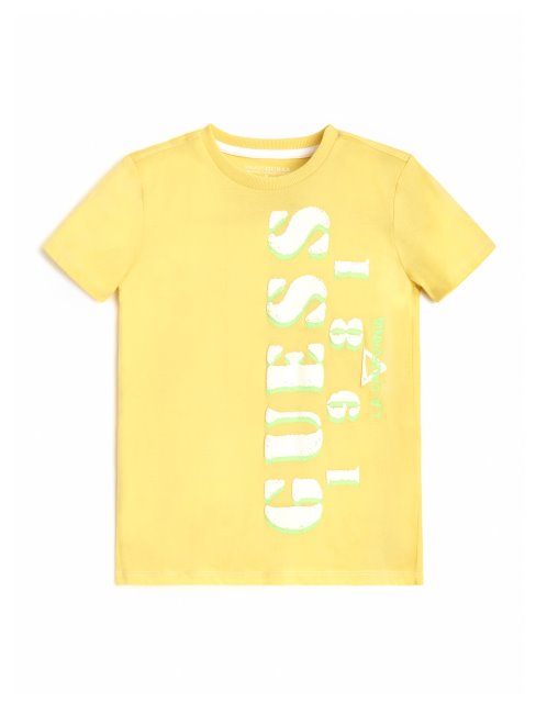 T-shirt à Logo Contraste Citron (7-16) Guess