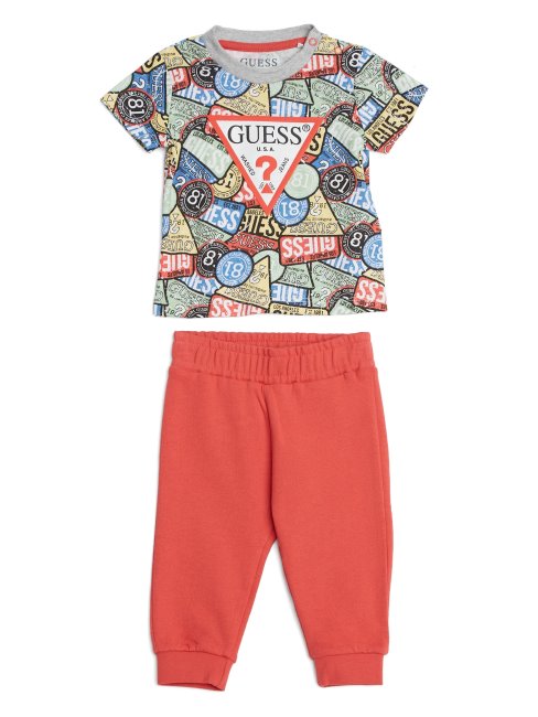 Ensemble T-shirt Et Pantalon Imprimés (0-24m) Guess P064