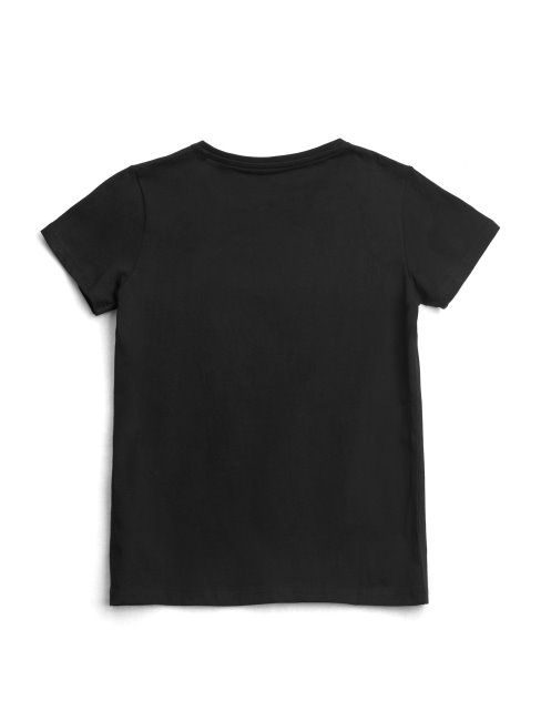 T-shirt à Logo Métallisé écologique En Cuir Camel Foncé (10-14)