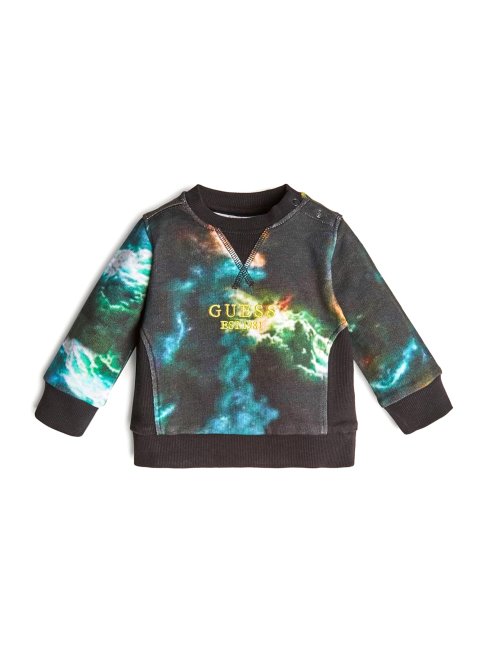 Sweat-shirt De L'espace Extra-atmosphérique Imprimé Jet Bla De Nuits Bruyantes (0-24m) Guess