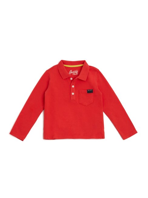Polo Manches Longues (0-24m) Fleur De Corail Guess