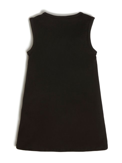 Robe à Logo Superposé Guess Eco (2-7) Noir De Jais