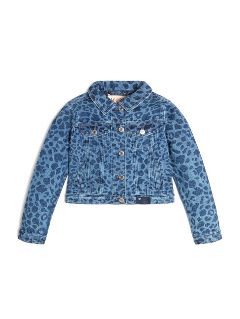 Veste En Jean Léopard Minime (7-14) Leo Jade Guess