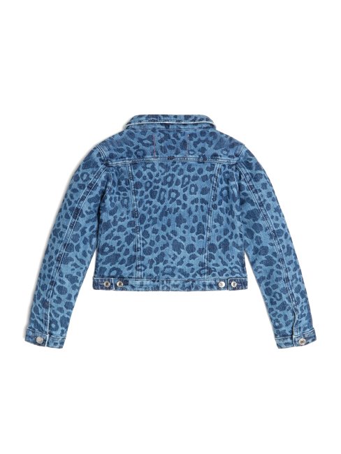 Veste En Jean Léopard Minime (7-14) Leo Jade Guess
