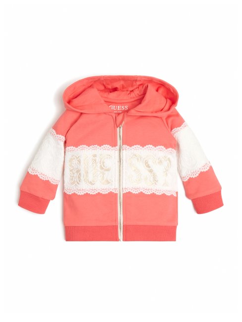 Top à Capuche Et Logo Guess Combo Rouge Blanc (2-7)