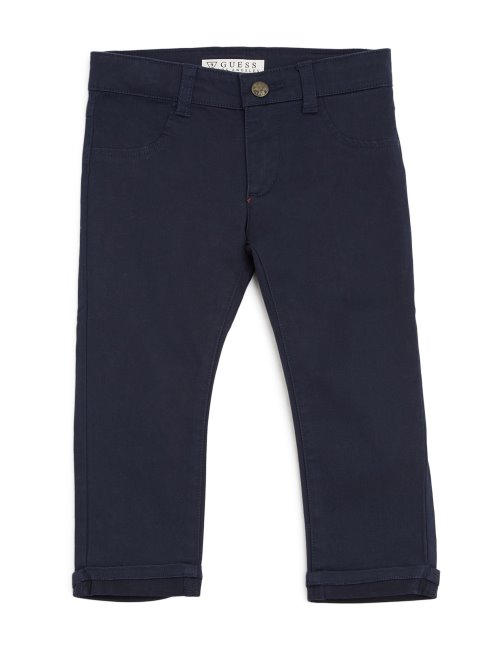 Guess Pantalon En Sergé Bleu Paon (2-7)