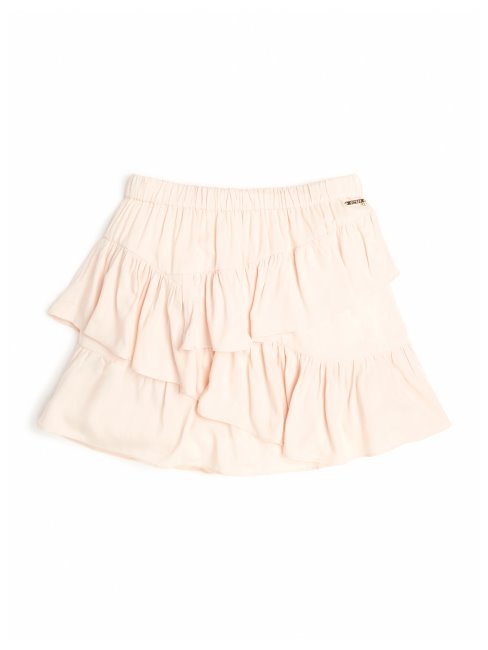 Jupe Volantée à Volants (7-14) Guess Rose Poudré