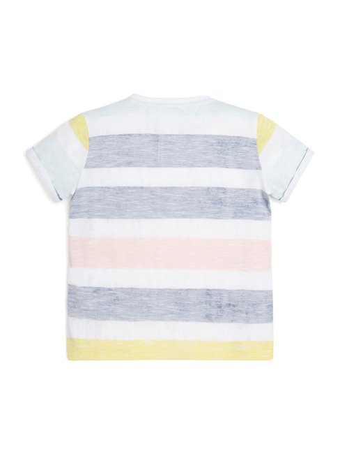 T-shirt Henley Rayé (7-16) Guess Wonder Rayure Jaune