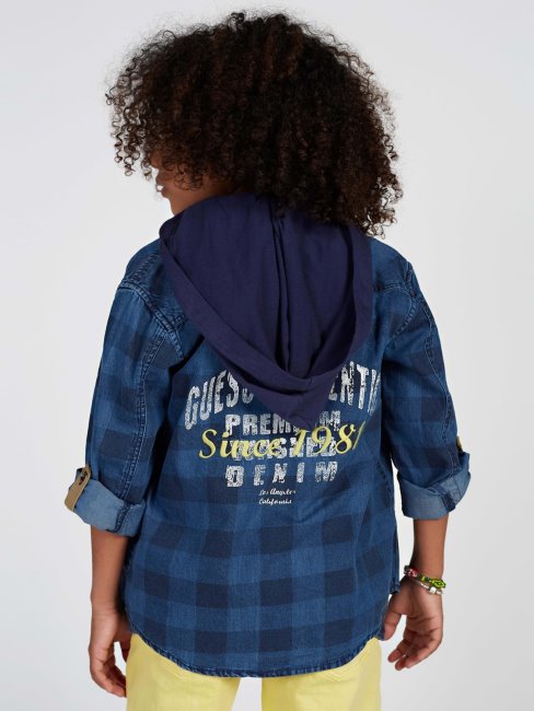 Chemise Bleu Clair à Capuche Indigo Multi Guess (7-14)