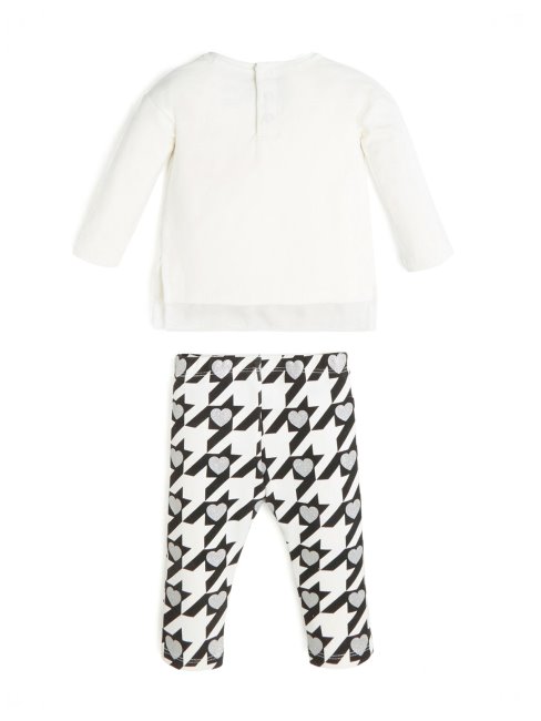 Blanc/scuffy Be Yourself Ensemble Chemise Et Pantalon (0-24m) Guess