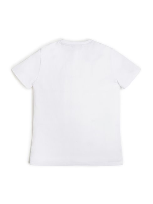 T-shirt à Poche Logo (7-14) Guess Blanc Pur