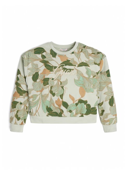 Top Actif Manches Longues Guess Feuillage Olive (7-14)