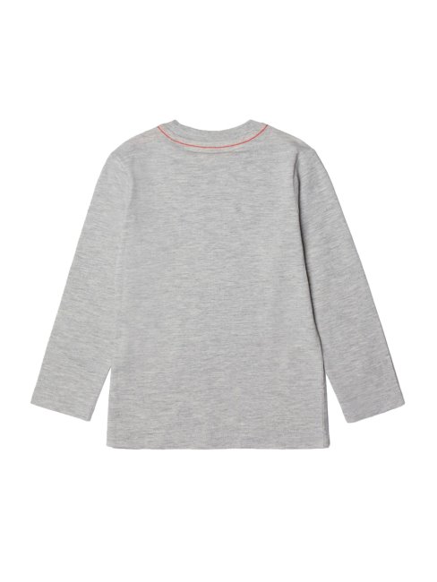 T-shirt à Logo à Manches Longues Pour Enfants Guess (2-7) Gris