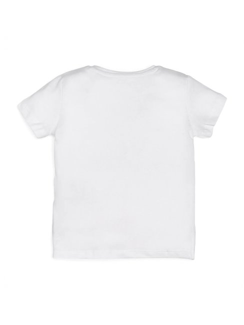 Tee Shirt Guess éco Logo Métallisé (2-6) Blanc