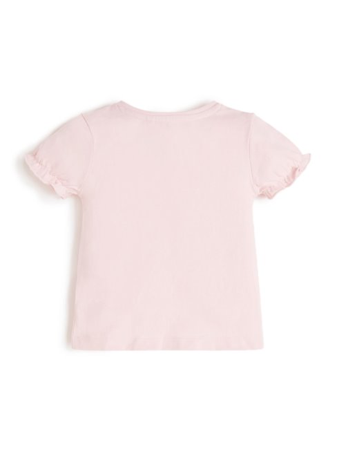 Tee Shirt Coeur Scintillant (2-7) Rose Albâtre Guess