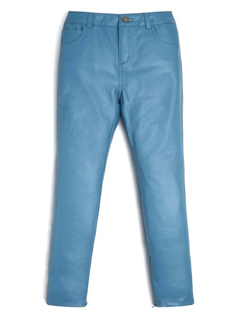 Pantalon En Cuir Minimal Similaire Bleu Cyclone (7-14) Guess