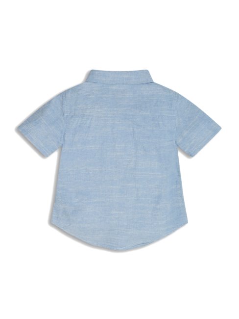 Chemise Guess Chambray Ciel Uni Très Léger Logo (2-7)