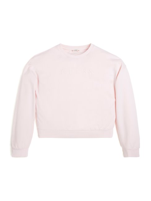 Sweat Guess Eco Baby Terry Logo (7-16) Pêche Creme