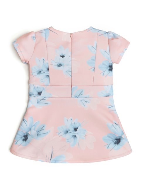 Guess Pf74 Robe En Maille Scuba Fleurie (2-7)