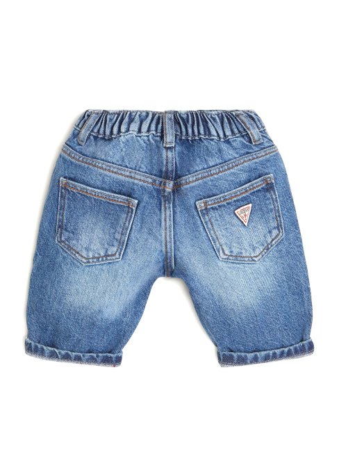 Jean à Patch Logo Délavé Multicolore (2-7) Guess