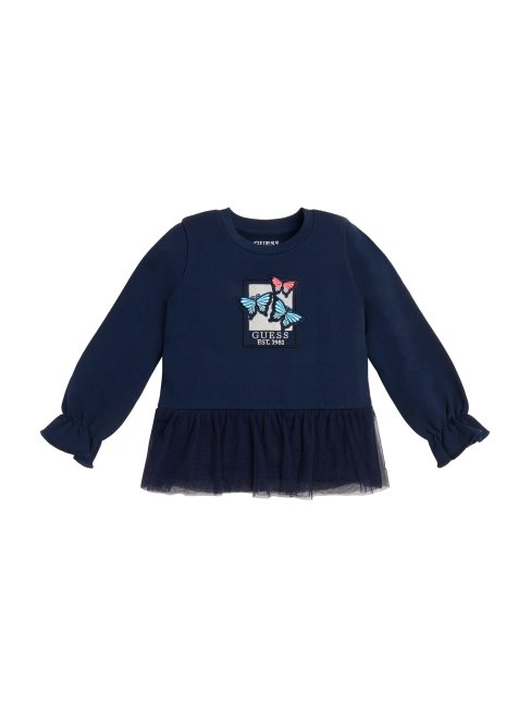 Top Papillon Manches Longues Bleu Secret Guess (3m-7)
