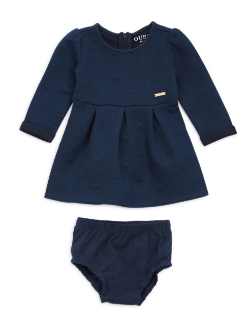 Guess Ensemble Peignoir Jacquard Bleu Secret (0-24m)