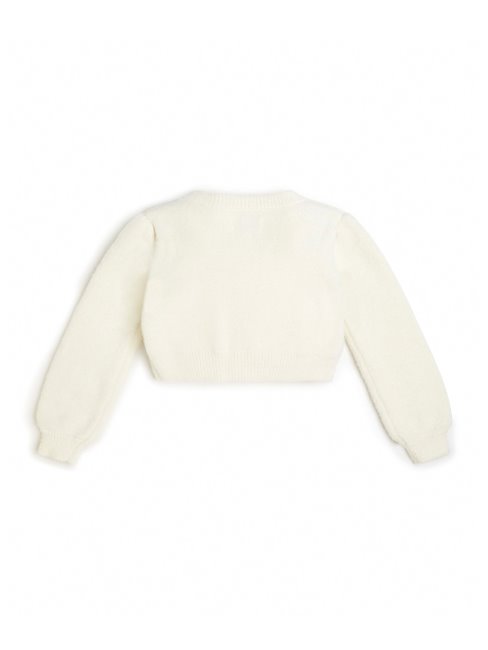 Guess Cardigan En Fourrure Blanc Salé (3m-7)