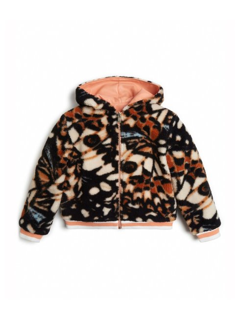 Blouson D'aviateur Réversible Guess Imprimé Papillons (7-16)