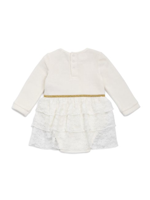 Robe En Velours Guess Robe Body (0-12m) Blanc Salé