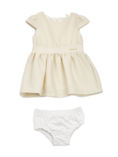 Robe Scintillante (0-24m) Crème Blanc Ou Lurex Guess