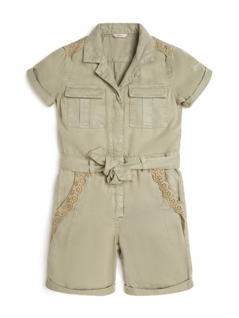 Barboteuse Guess éco Bordure Dentelle (7-14) Matcha Clair