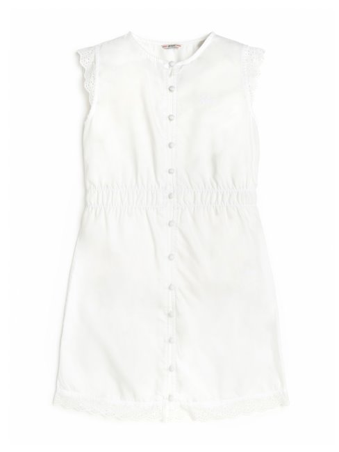 Robe Blanc Pur Eco Eyelet Et Tencel (7-14) Guess