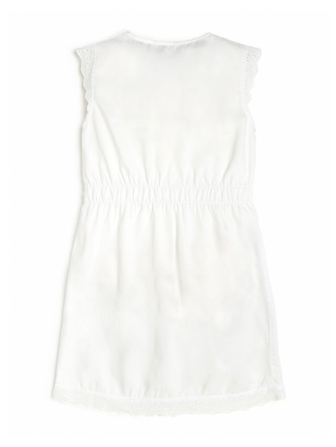Robe Blanc Pur Eco Eyelet Et Tencel (7-14) Guess