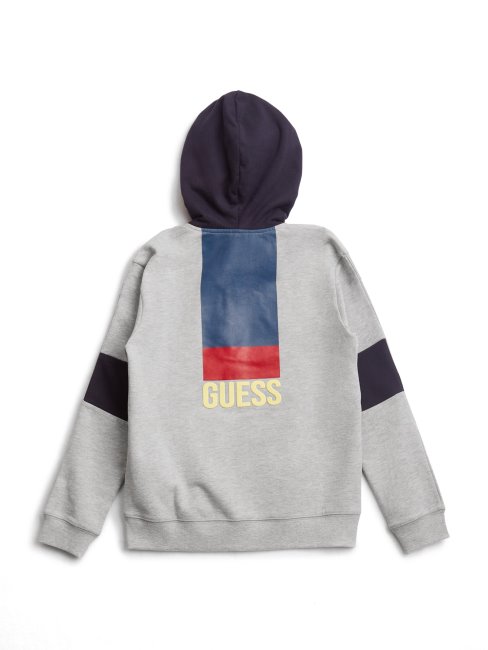 Sweat à Capuche Zippé Guess Active Chiné Pierre Clair (7-14)