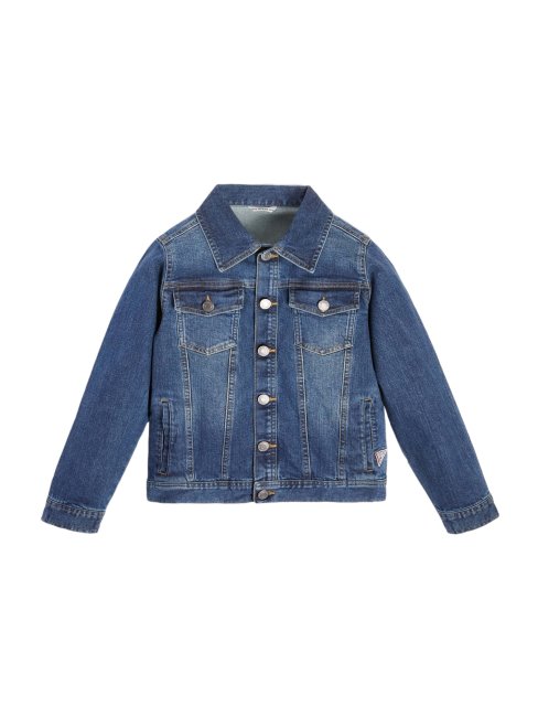 Veste En Jean Denim Clair Délavé (7-16) Guess