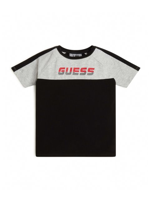 T-shirt à Logo à Couleurs Contrastées Noir Jais De Guess (4-14)