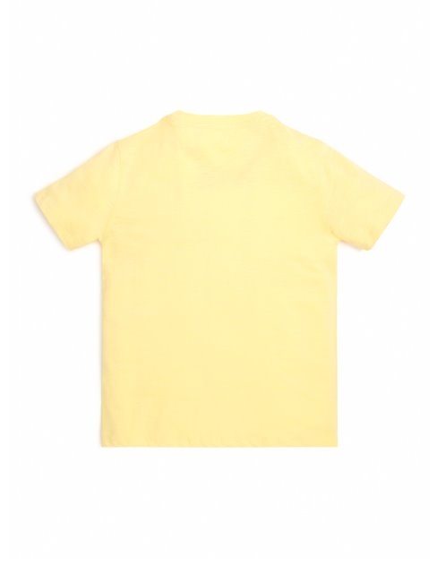 T-shirt à Logo Gaufré Guess Citron (7-16)