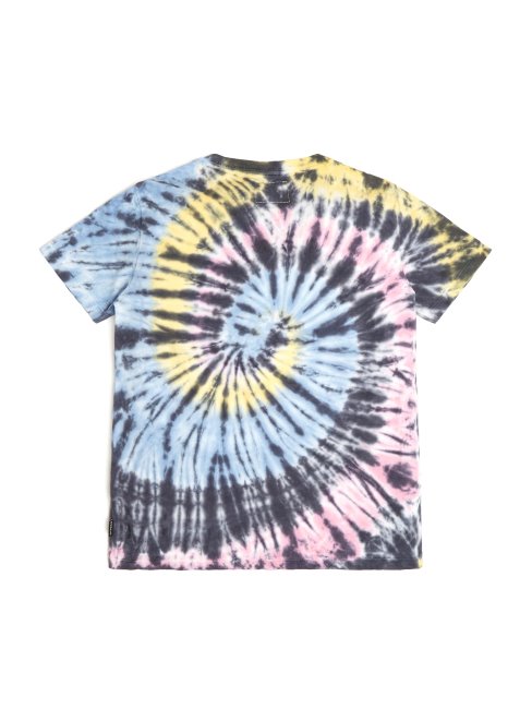 T-shirt Guess Minime Tie-dye Spirale (7-14) Bruine De Citron Multi
