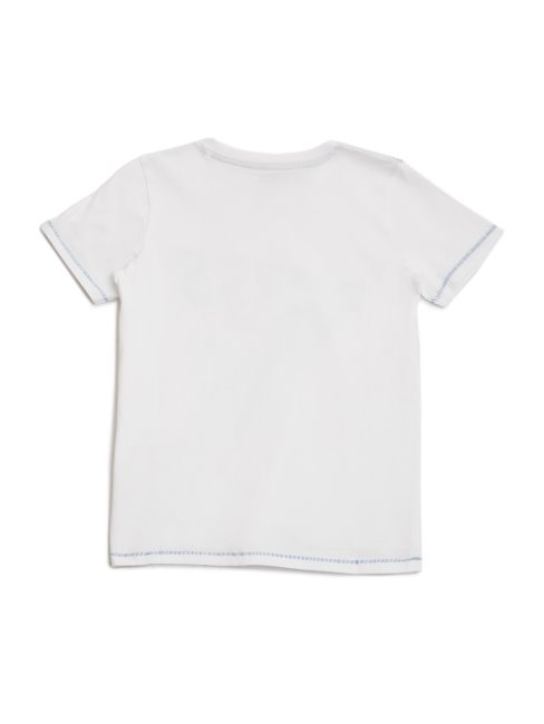 T-shirt Blanc Pur Avec Logo Aquarelle Guess (7-16)