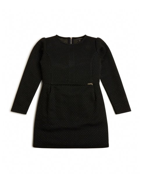 Peignoir Guess En Jacquard Lurex Noir De Jais (7-16)