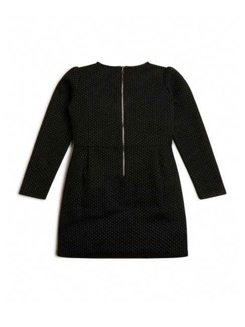 Peignoir Guess En Jacquard Lurex Noir De Jais (7-16)