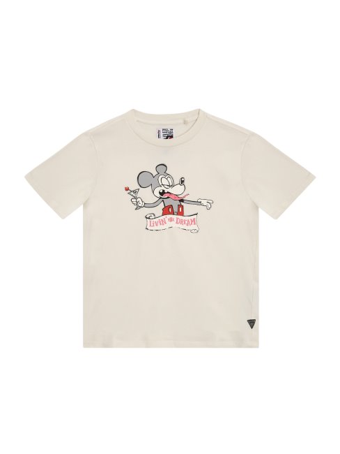 T-shirt Blanc Salé Vivre Le Rêve (7-16) Guess
