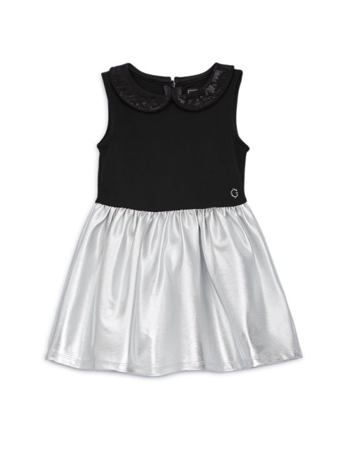 Robe Métallique (4-7) Laminé Argent Sur Noir Deviner