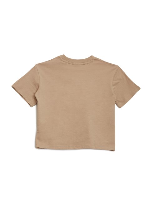 T-shirt Guess Bleu Poussiéreux Avec Logo Chiné Givré (8-14)