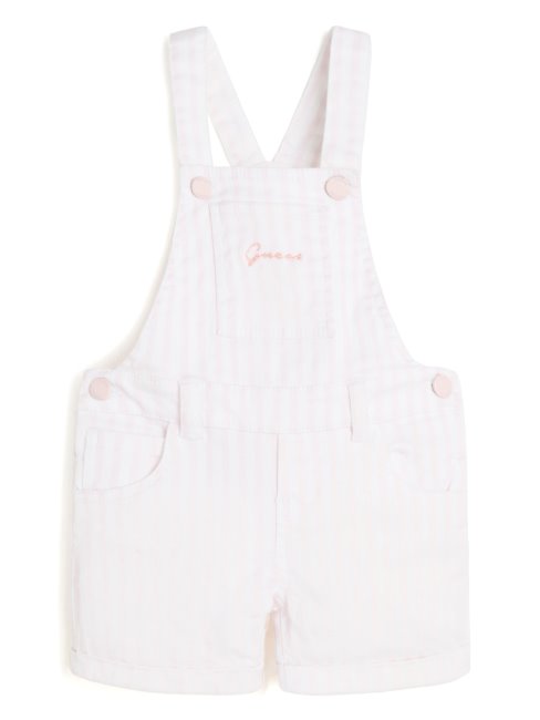 Guess Short En Denim à Rayures (2-7) Blanc/rose Petite Rayure