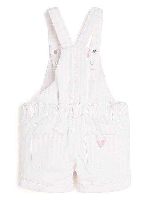 Guess Short En Denim à Rayures (2-7) Blanc/rose Petite Rayure