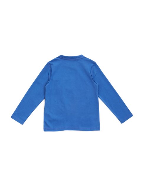 Tee Shirt Manches Longues Logo (2-7) Olimpo Bleu Guess