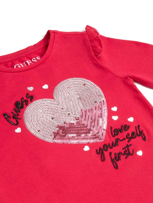 T-shirt Rose à Sequins à Volants Souvenir (2-6)