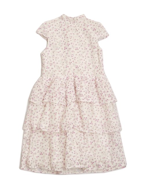 Guess Puclr-58 Robe En Dentelle Florale à Volants (8-14)